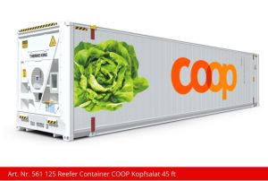 Container 45 ft Reefer COOP Kopfsalat weiss - Kiss Schweiz 561125 Spur 1